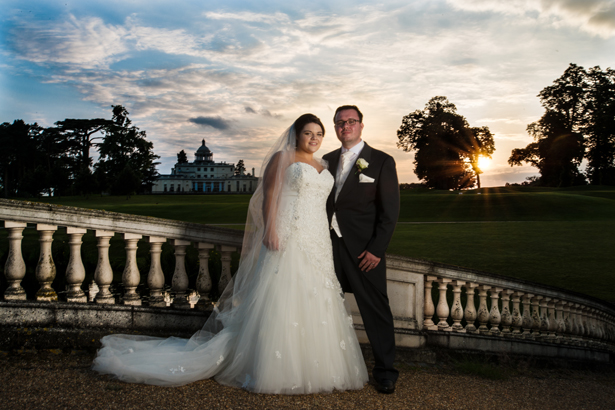 Picturesque Bride and Groom Sunset