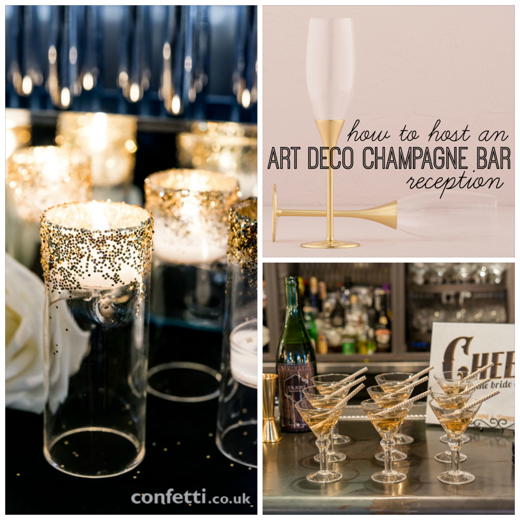 Host an Art Deco Champagne Bar Reception from www.confetti.co.uk