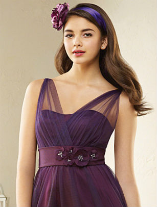 Purple bridesmaid dress by Alfred Angelo