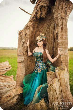 Peacock dress photo by Kat Forsyth