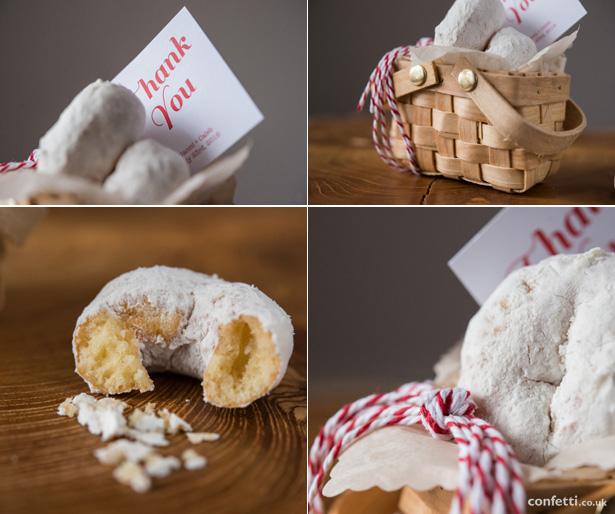 Scrummy doughnuts for the ride home following the wedding reception from Confetti.co.uk