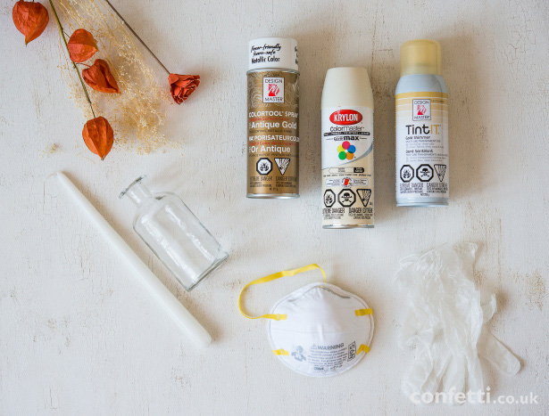 Supplies for DIY Wedding Glass Bottles | Confetti.co.uk