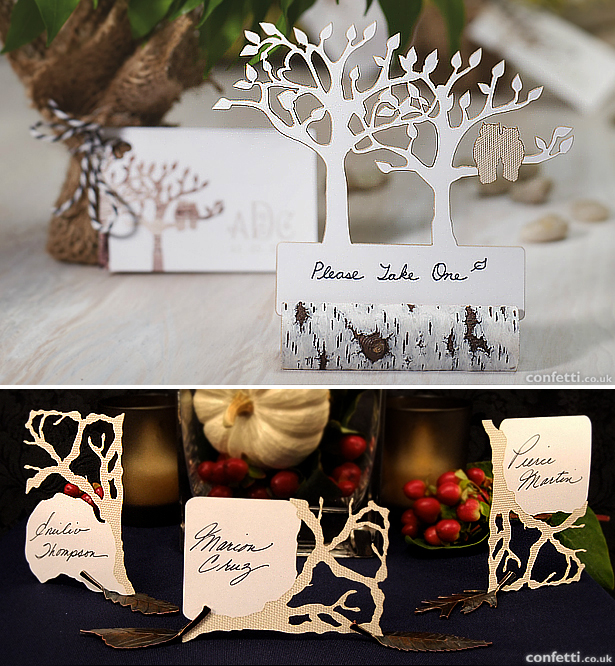 Woodland wedding stationery for autumn and Halloween | Confetti.co.uk