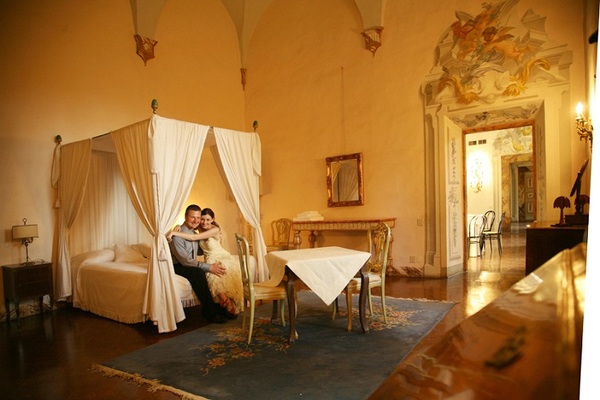 Decadent and opulent Castello di Meleto Tuscan honeymoon destination. | Confetti.co.uk