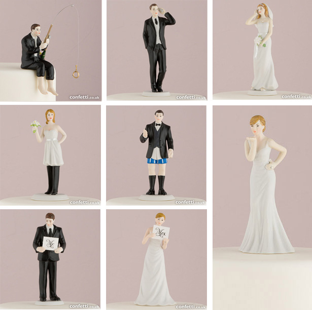 Interchangeable bride and groom cake toppers | Confetti.co.uk 