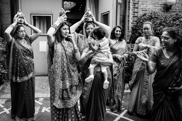 Hindu bridal party waiting for the mosaru | Traditional Indian wedding customs | Confetti.co.uk