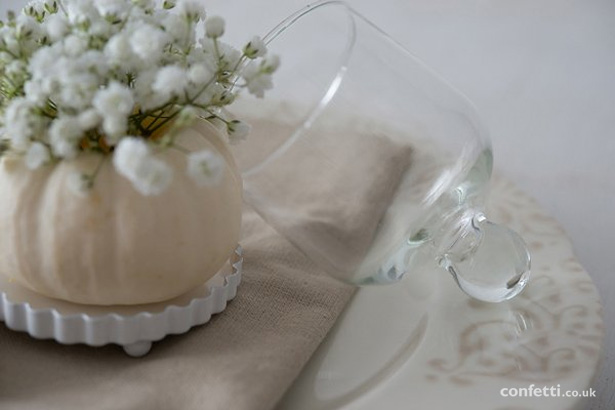 DIY Autumn Pumpkin Favours | Mini bell jar wedding favour | Confetti.co.uk