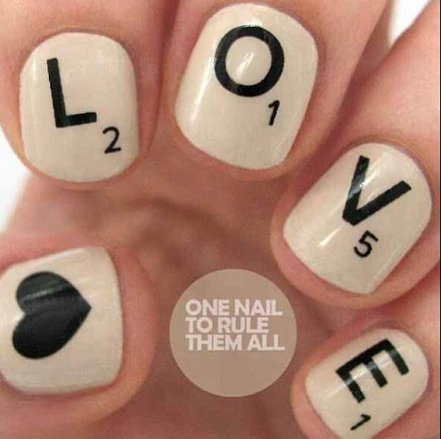 Put spell on your betrothed with these wordy bridal nails | Confetti.co.uk