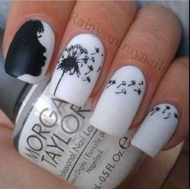 Blow your troubles away with this whimsical bridal nail art. | Confetti.co.uk