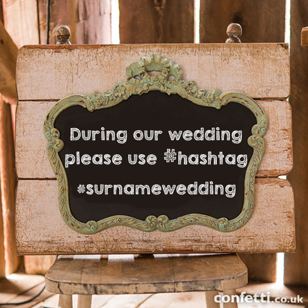 Vintage Chalkboard Mounted On Faux Wood | Wedding Worthy Selfie | Confetti.co.uk 