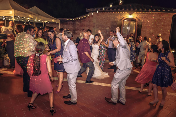 Guest dancing at the wedding reception at Villa Bucciano , Tuscany | Morgan and James Real Wedding By Infinity Weddings | Confetti.co.uk