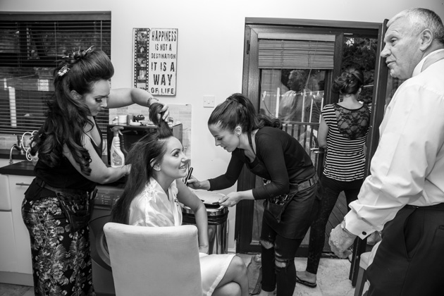 Bride getting ready for her big day | Becki and Rob’s Real Wedding By Jenny Martin Photography | Confetti.co.uk