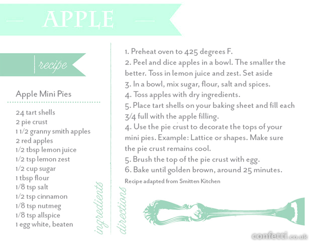 Mini apple pies recipe | Confetti.co.uk