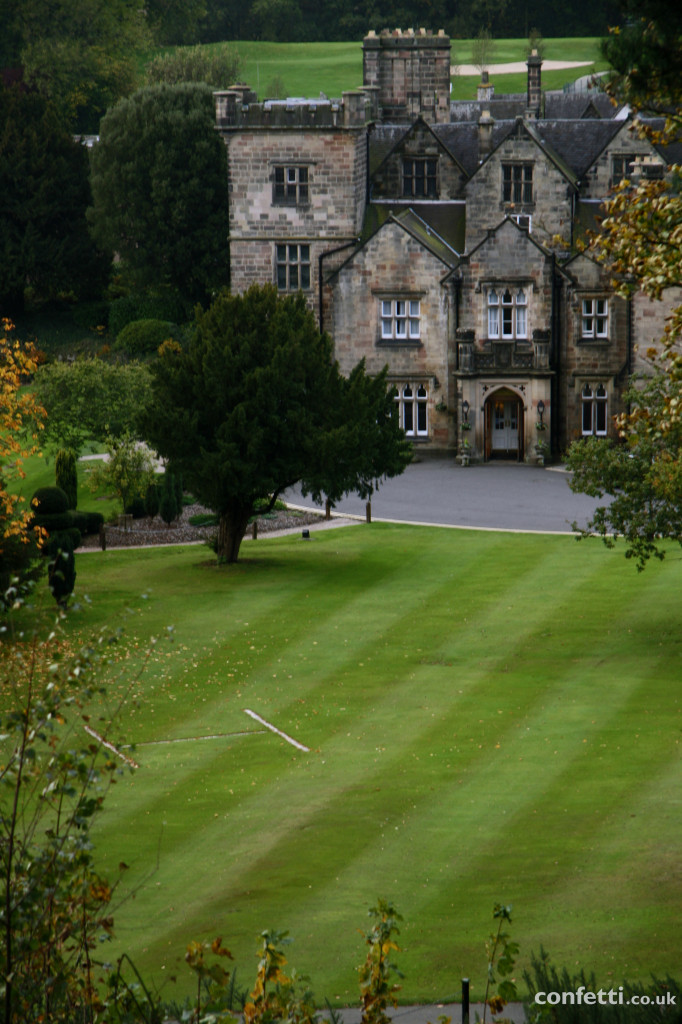 Fly in for your big day at Breadsall Priory via their private helipad | Confetti.co.uk