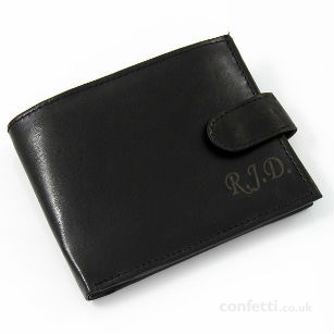 Christmas gift Personalised real leather wallet