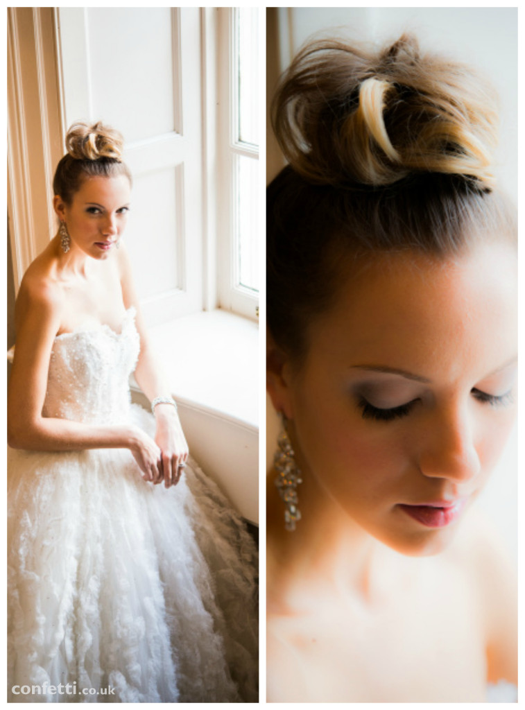 The soft elegant look of a winter bride from Confetti.co.uk