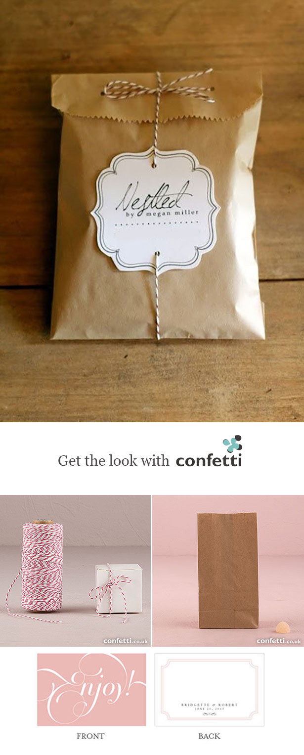 Creative gift wrapping |Personalised brown paper bag gift wrapping | Confetti.co.uk