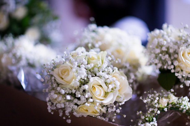 White rose and baby breathes bouquet | Confetti.co.uk 