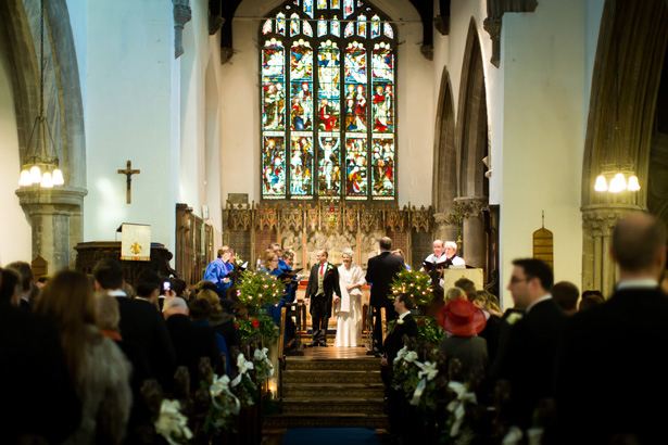 The newlyweds | Abigail and Chris's Real Christmas Wedding | Confetti.co.uk 