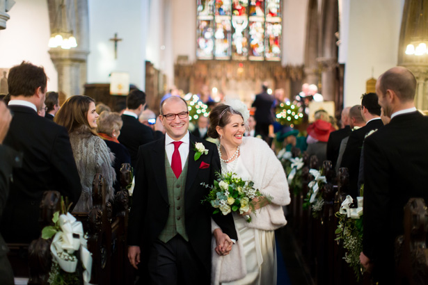 The newlyweds | Abigail and Chris's Real Christmas Wedding | Confetti.co.uk 