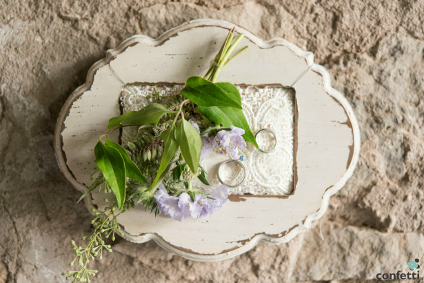 Confetti.co.uk's Framed Ring Cushion