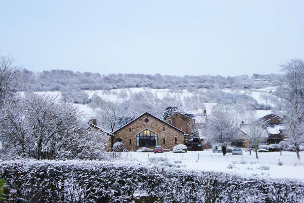 Best Western Mytton Fold Hotel ad Golf Club venue Lancashire in the snow