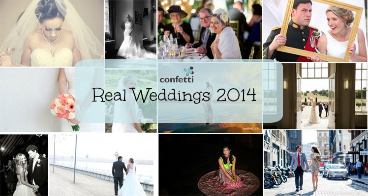 2014's Best Real Weddings from Confetti.co.uk