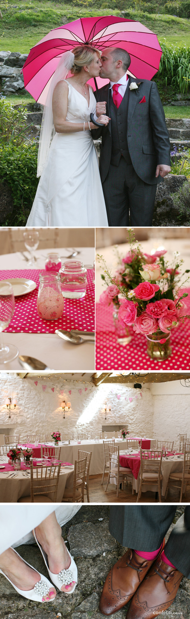 Laura and Matt’s Pink and Polka Dot Real Wedding | Confetti.co.uk 