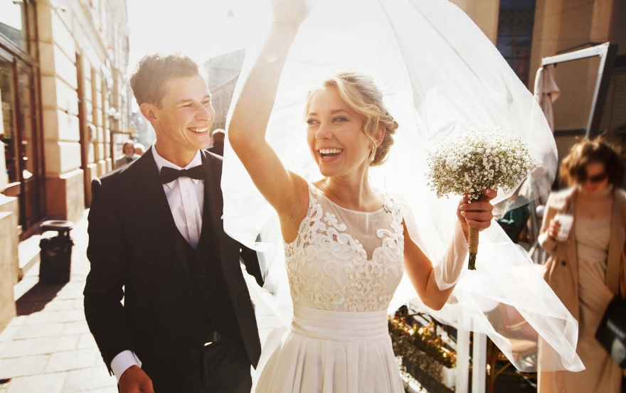 Bride with veil