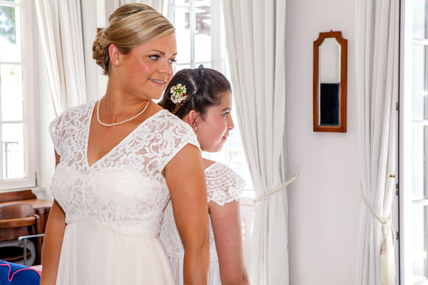 The bridesmaids in white lace dresses | Wedding moments you want to capture | Leanne and Chris's Real Italian Wedding | Confetti.co.uk