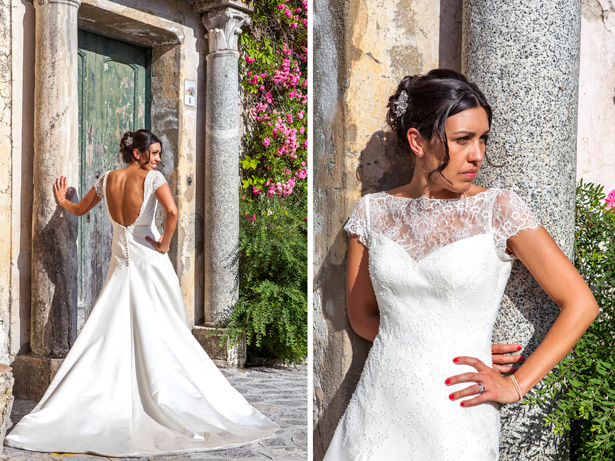 Official wedding shoot by Debbie Sanderson Wedding Photography| Bride in her lace Augusta Jones dress in Ravello, Italy | Wedding moments you have to capture | Leanne and Chris's Real Italian Wedding | Confetti.co.uk