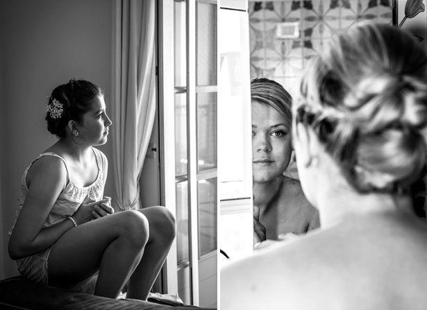 Bridesmaids getting ready for the big day | Leanne and Chris's Real Italian Wedding | Confetti.co.uk