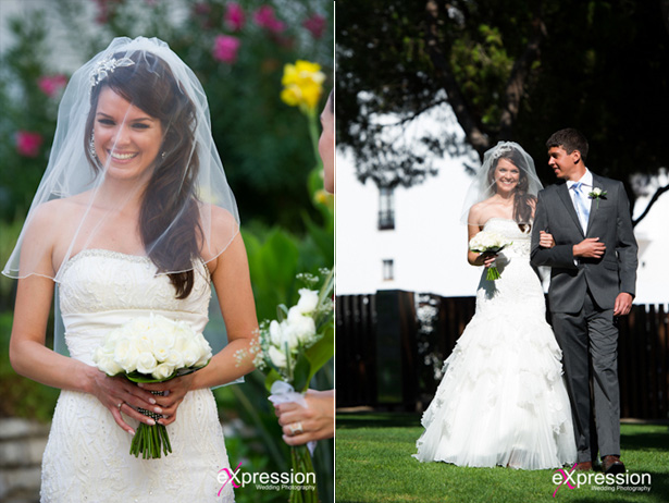 Bride on her way to the ceremony | Debora and James’s real destination wedding | Confetti.co.uk