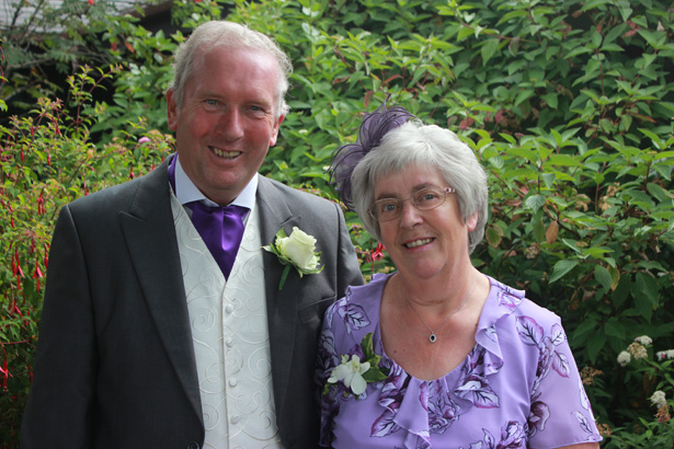 Bridal party in purple | Purple themed wedding| Rhiannon & Michael's Real Wedding | Confetti.co.uk