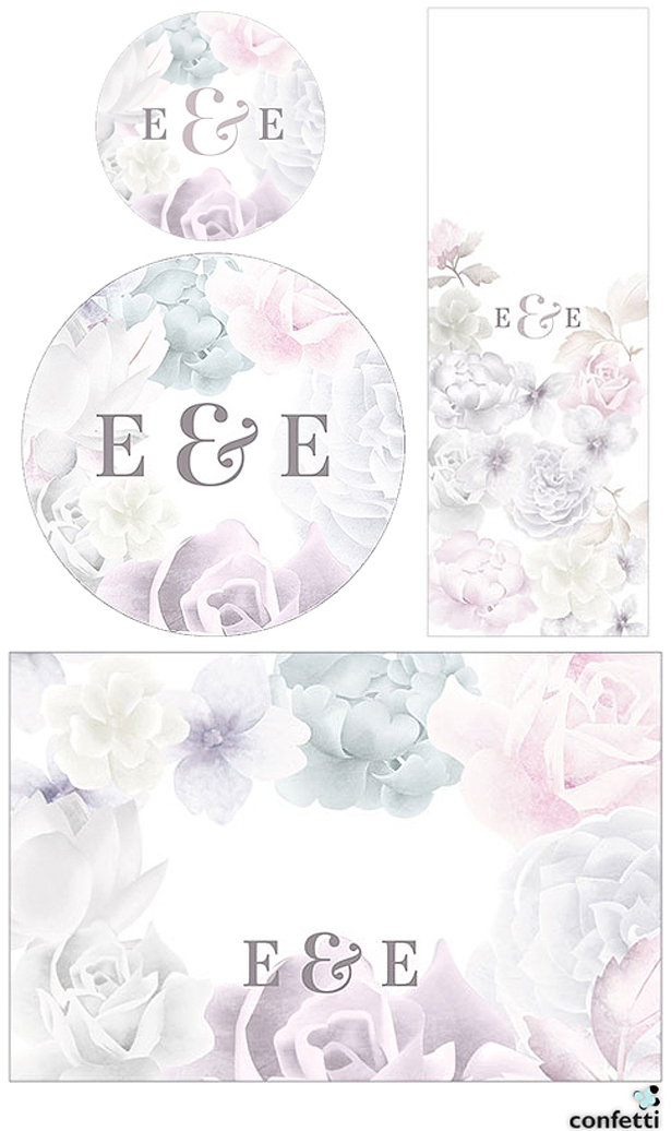 Pastel Flowers Wedding Stationery | Confetti.co.uk