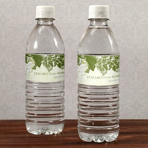 Water bottle labels