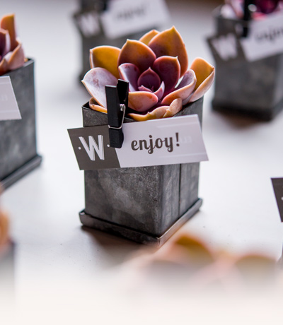 Industrial Chic Wedding Favours from Confetti.co.uk