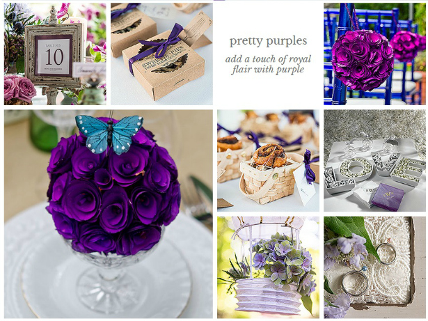 Purple Wedding Theme from Confetti.co.uk