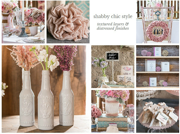 Shabby Chic Wedding Theme from Confetti.co.uk