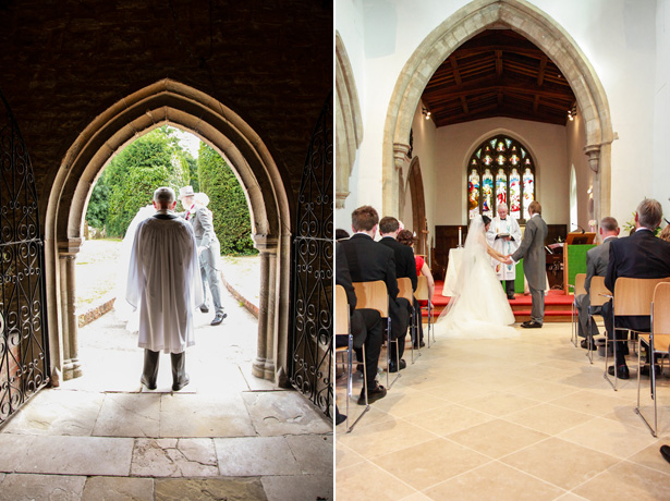 Wedding ceremony at St Marys Church, Bletchley | Shasha and James real wedding | 1920’s Great Gatsby Wedding Confetti.co.uk 