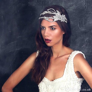 Swarovski Crystal Vintage Inspired Hollywood Deco Headdress By Fabledreams