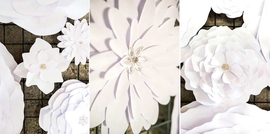 Pretty Paper Flowers Decor with Gems | Confetti.co.uk