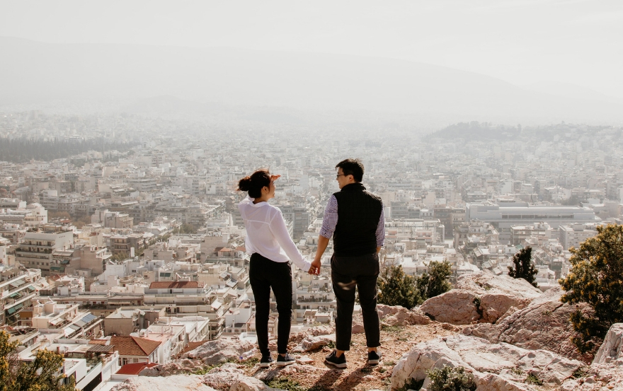 couple on a trip