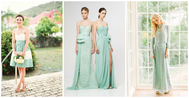 Green Bridesmaid Dress Inspiration from Confetti.co.uk