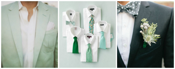 Green Groomsmen Inspiration from Confetti.co.uk