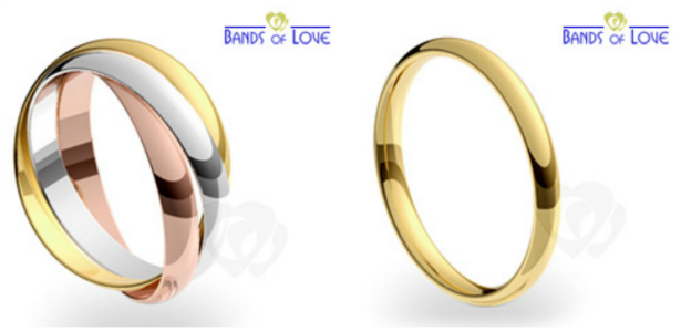 Wedding Bands from Bands of Love on Confetti.co.uk