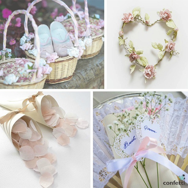 Delicate Blush Tones & Pretty Petals | Confetti.co.uk