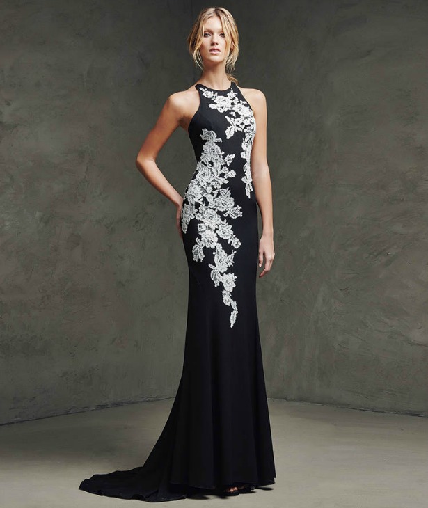 Pronovias black and white cocktail dress | Confetti.co.uk