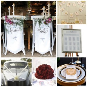 Wedding decorations for venue, table and car | Confetti.co.uk