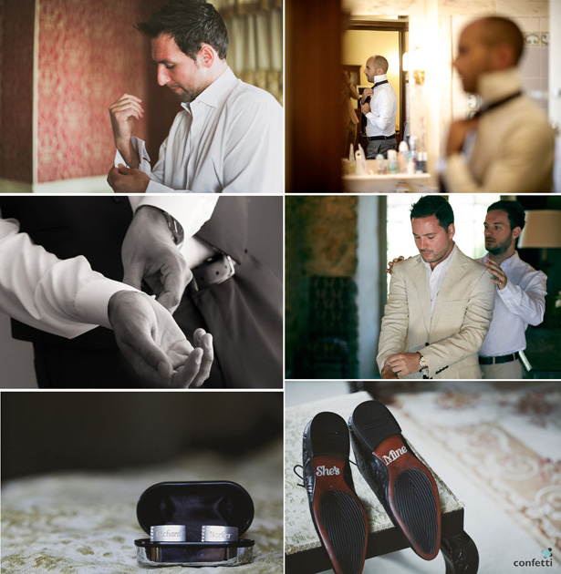 11 Must Have Getting Ready Shots You Need To Take | The groom getting ready confetti.co.uk